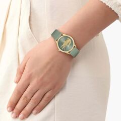 LACOSTE LAC2001481 YEŞİL SİLİKON KORDON KADIN KOL SAATİ