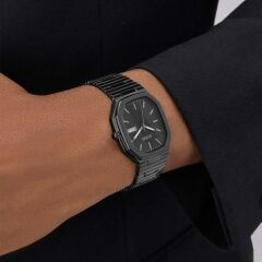 GUESS GUGW0978G4 SİYAH İYON KAPLAMA UNISEX KOL SAATİ