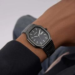 GUESS GUGW0978G4 SİYAH İYON KAPLAMA UNISEX KOL SAATİ