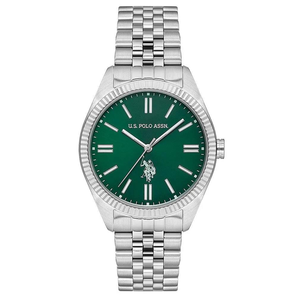 U.S. POLO ASSN. USPA1096-04 YEŞİL KADRAN ÇELİK ERKEK KOL SAATİ