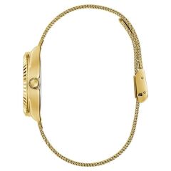GUESS GUGW0842L2 ALTIN KAPLAMA HASIR KORDON PIRLANTALI KADIN KOL SAATİ