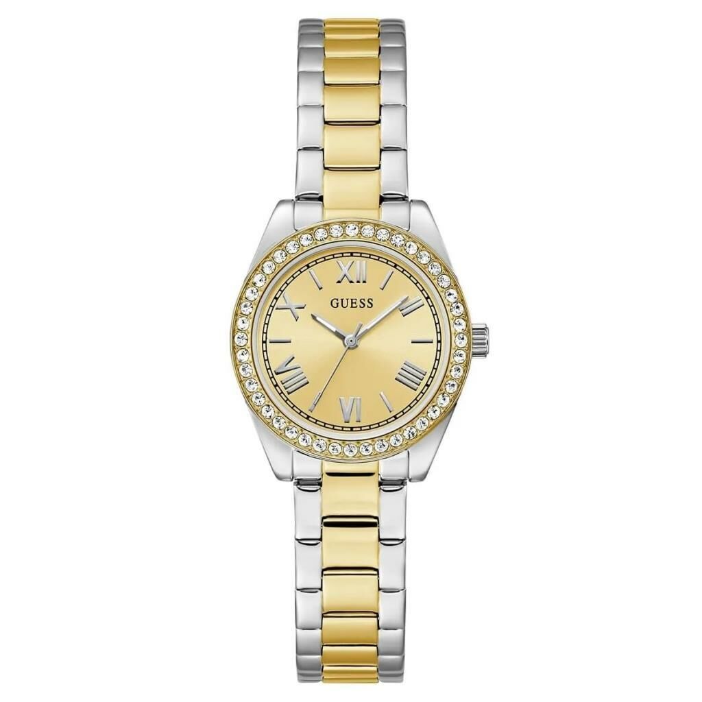 GUESS GUGW0841L2 ALTIN KAPLAMA TAŞLI KADIN KOL SAATİ