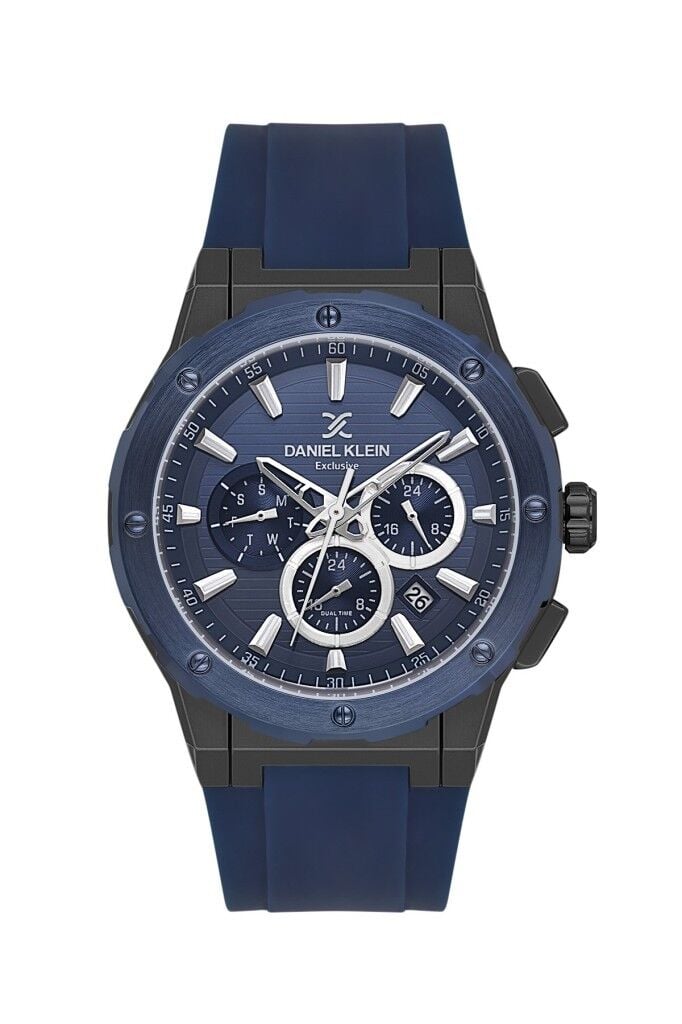 DANIEL KLEIN DK.1.13997-6 LACİVERT SİLİKON KORDON ERKEK KOL SAATİ