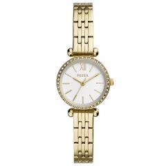 FOSSIL FBQ3503 ALTIN KAPLAMA TAŞLI KADIN KOL SAATİ