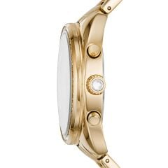 FOSSIL FBQ3658 ALTIN KAPLAMA TAŞLI KADIN KOL SAATİ