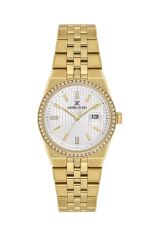 DANIEL KLEIN DK.13.10124-2 ALTIN KAPLAMA TAŞLI KADIN KOL SAATİ