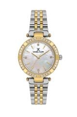 DANIEL KLEIN DK.13.10109-4 ALTIN KAPLAMA TAŞLI KADIN KOL SAATİ