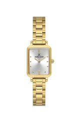 DANIEL KLEIN DKE.1.10866-2 ALTIN KAPLAMA DİKDÖRTGEN KADIN KOL SAATİ