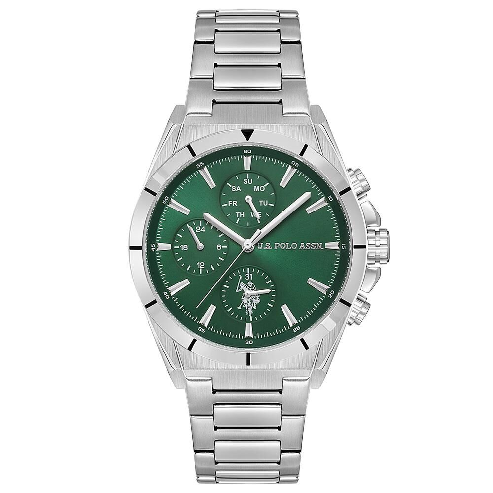 U.S. POLO ASSN. USPA1079-02 YEŞİL KADRAN ÇELİK ERKEK KOL SAATİ
