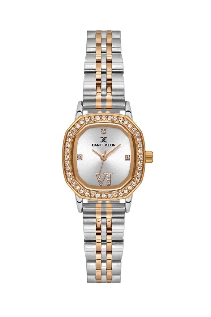 DANIEL KLEIN DK.3.10061-6 ROSE GOLD TAŞLI KARE KADIN KOL SAATİ