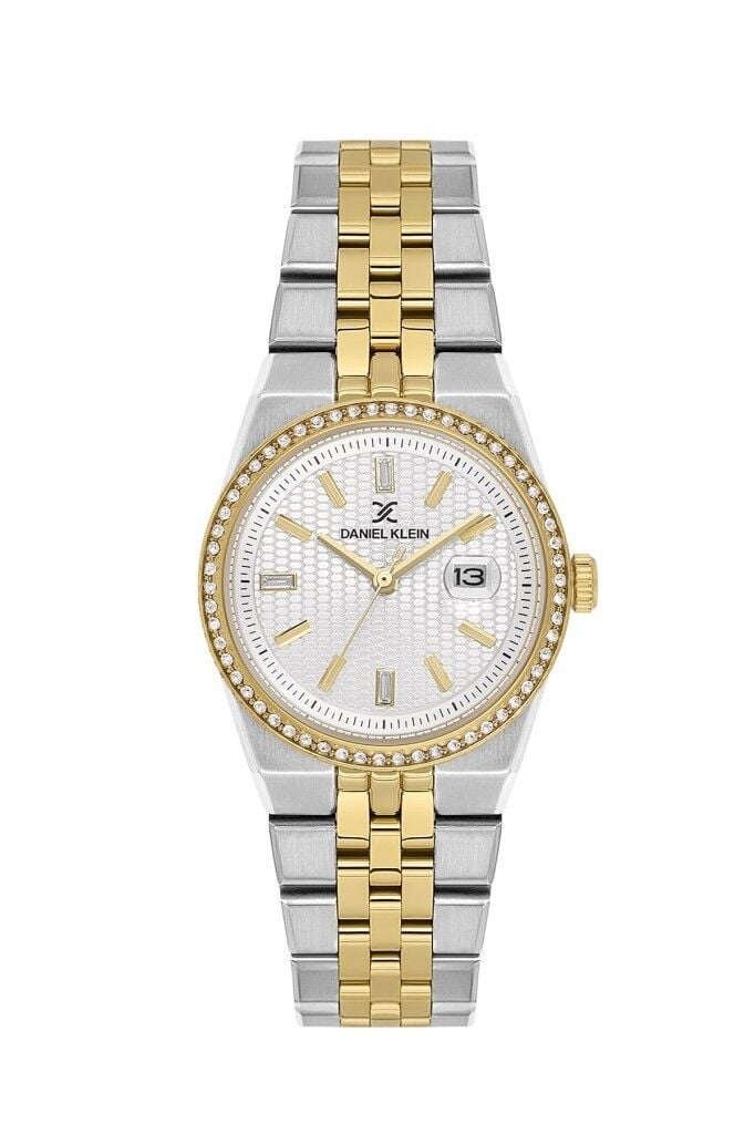 DANIEL KLEIN DK.13.10124-3 ALTIN KAPLAMA TAŞLI KADIN KOL SAATİ