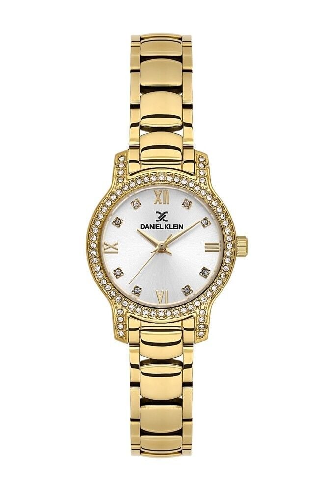 DANIEL KLEIN DK.1.14118-7 ALTIN KAPLAMA TAŞLI KADIN KOL SAATİ