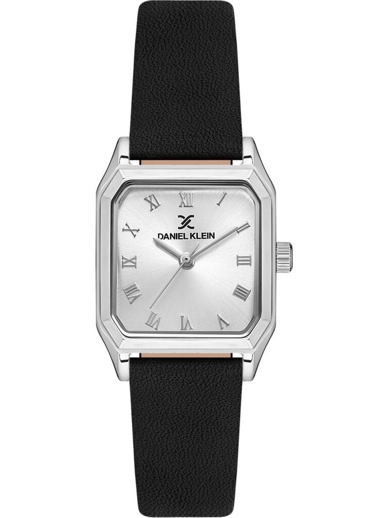 DANIEL KLEIN DK101-DK.1.13878-1 SİYAH DERİ KORDON ROMA RAKAMLI KARE KADIN KOL SAATİ
