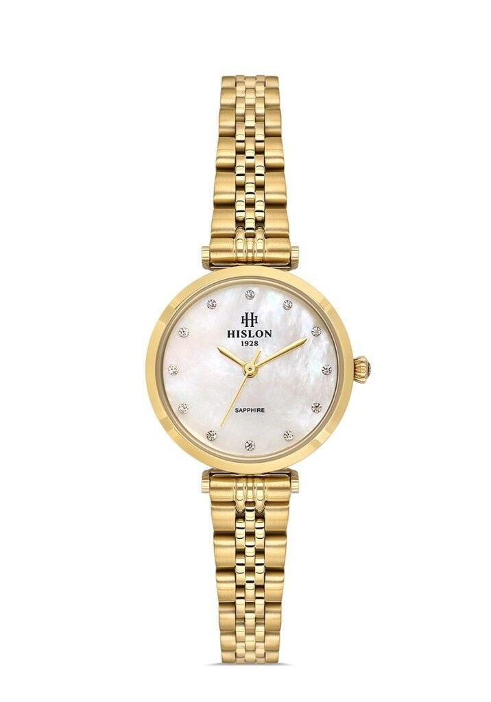 HISLON QL143G-09SG ALTIN KAPLAMA KADIN KOL SAATİ