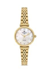 HISLON QL143G-09SG ALTIN KAPLAMA KADIN KOL SAATİ