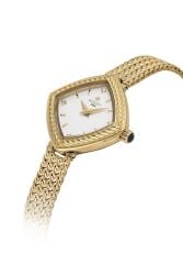 HISLON QL193G-02SG ALTIN KAPLAMA HASIR KORDON KADIN KOL SAATİ