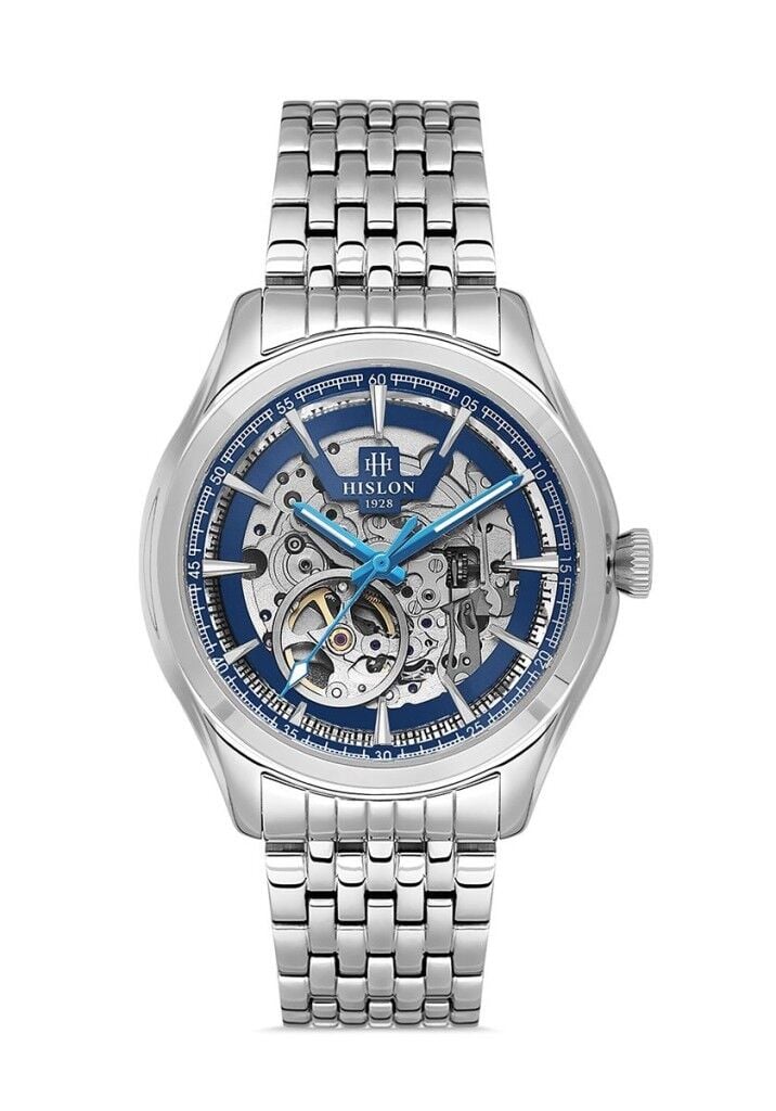 HISLON SD171S-11SS PİLSİZ OTOMATİK SAFİR CAM ÇELİK ERKEK KOL SAATİ