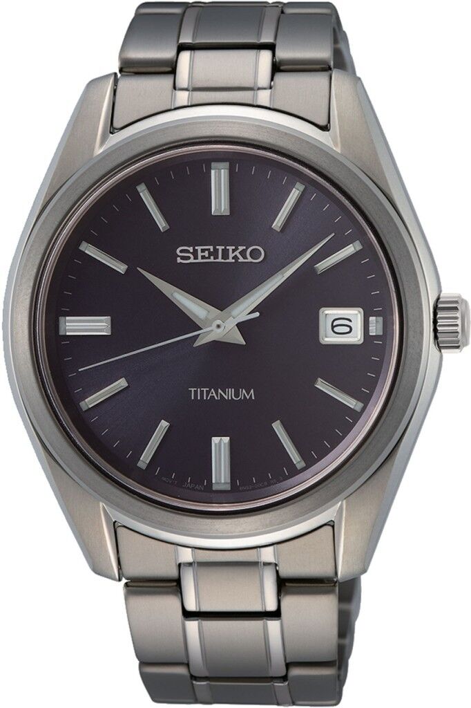 SEIKO SUR373P SAFİR CAM TİTANYUM ERKEK KOL SAATİ