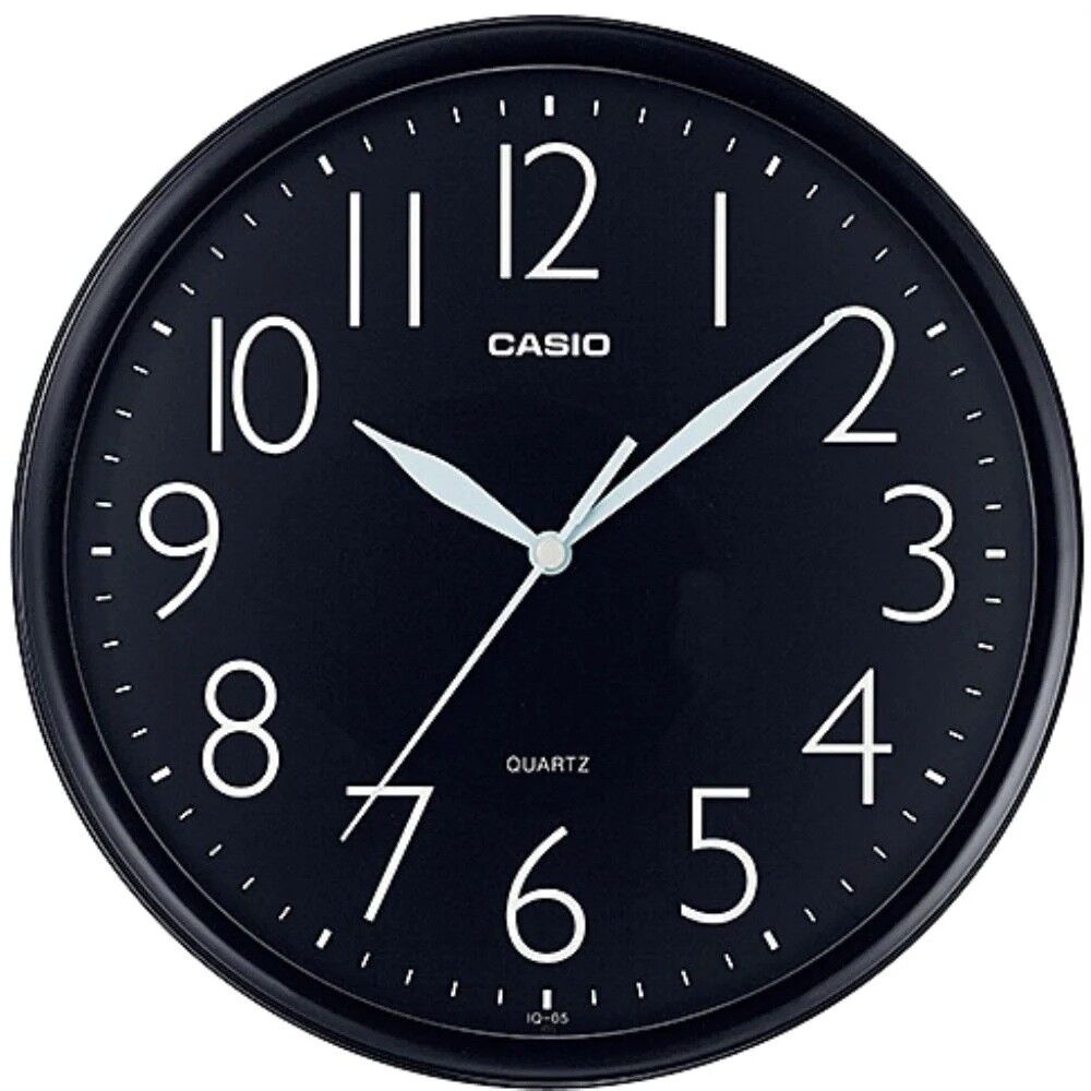 CASIO IQ-05-1DF SİYAH 24CM DUVAR SAATİ