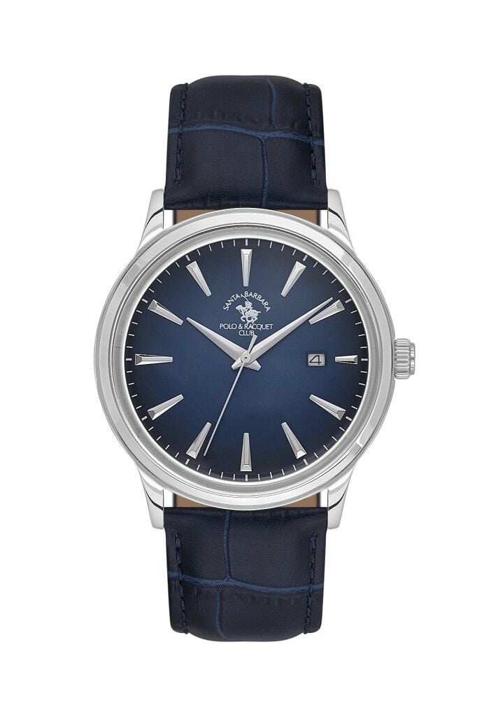 SANTA BARBARA POLO CLUB SB.4.10022-3 LACİVERT DERİ KORDON KLASİK ERKEK KOL SAATİ