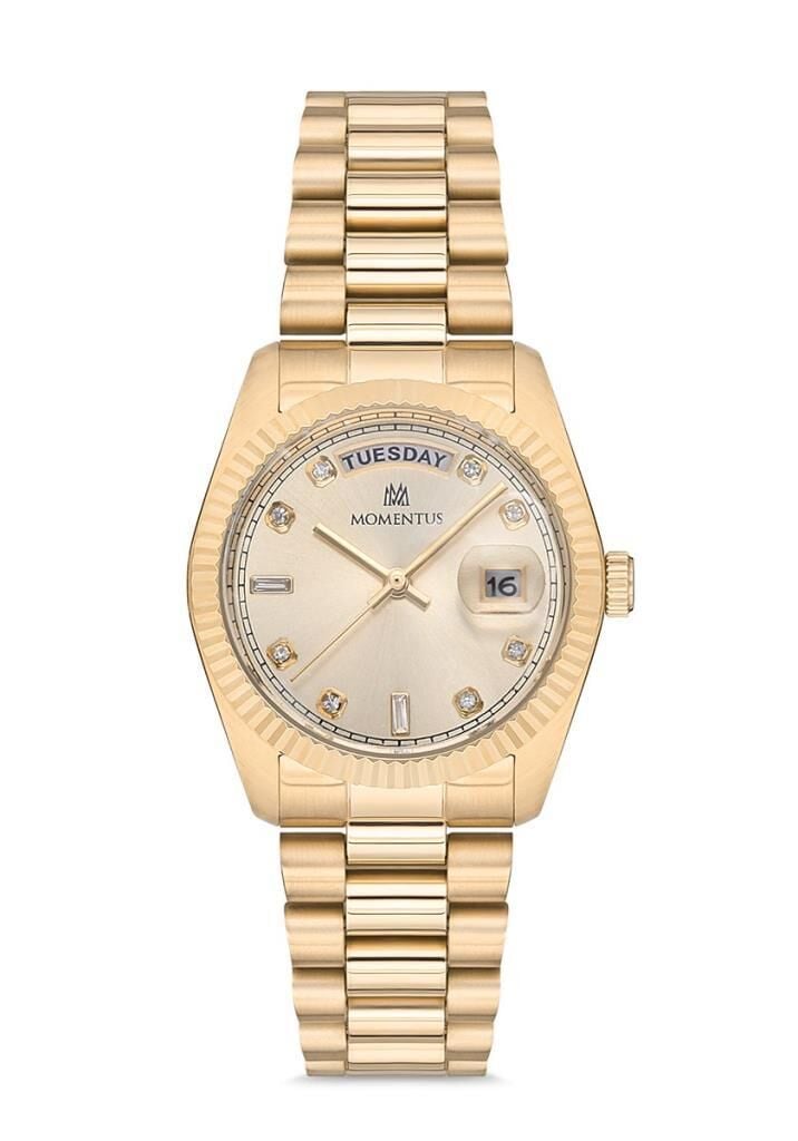 MOMENTUS CW134G-08SG ALTIN KAPLAMA BAYAN KOL SAATİ