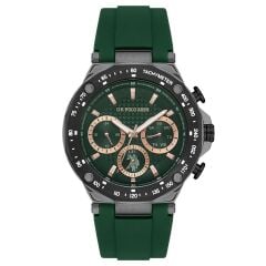 U.S. POLO ASSN. USPA1076-02 YEŞİL SİLİKON KORDON ERKEK KOL SAATİ