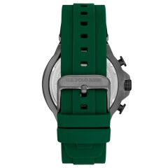 U.S. POLO ASSN. USPA1076-02 YEŞİL SİLİKON KORDON ERKEK KOL SAATİ