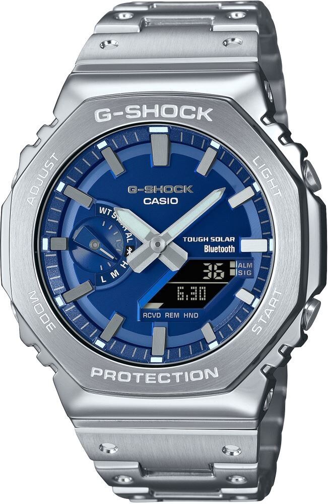 CASIO G-SHOCK GM-B2100AD-2ADR PİLSİZ SOLAR BLUETOOTH BAĞLANTILI ÇELİK ERKEK KOL SAATİ