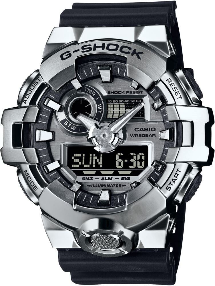 CASIO G-SHOCK GM-700-1ADR SİYAH SİLİKON KORDON ANALOG/DİJİTAL ERKEK KOL SAATİ