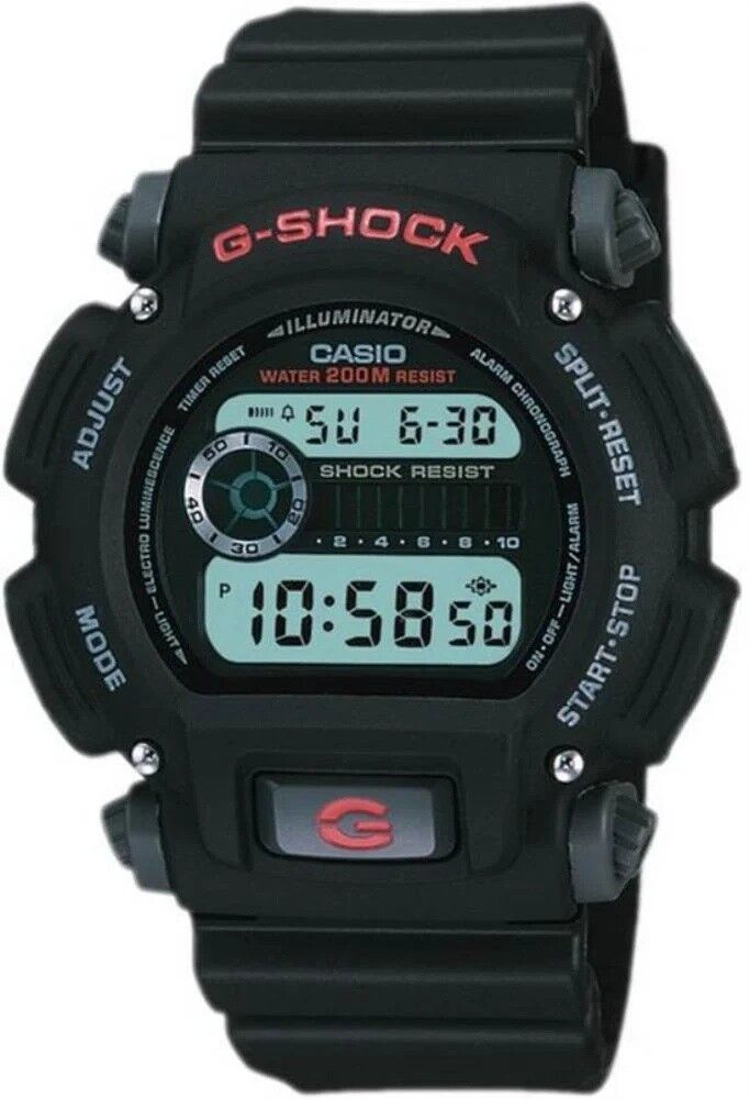 CASIO G-SHOCK DW-9052-1VDR SİYAH SİLİKON KORDON DİJİTAL ERKEK KOL SAATİ