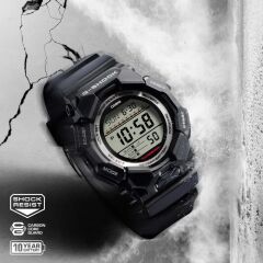 CASIO G-SHOCK GD-010-1DR SİYAH SİLİKON KORDON DİJİTAL ERKEK KOL SAATİ