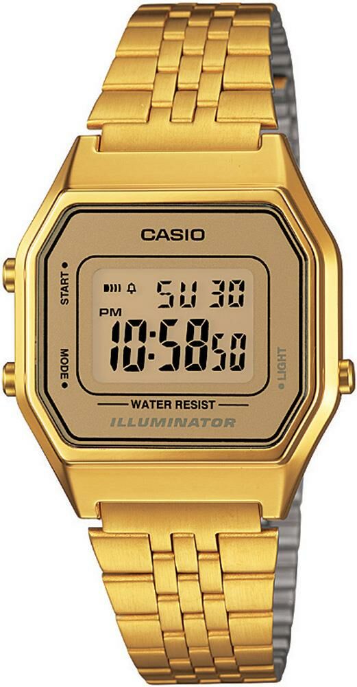 CASIO LA680WGA-9DF DİJİTAL RETRO MODEL ALTIN BAYAN KOL SAATİ