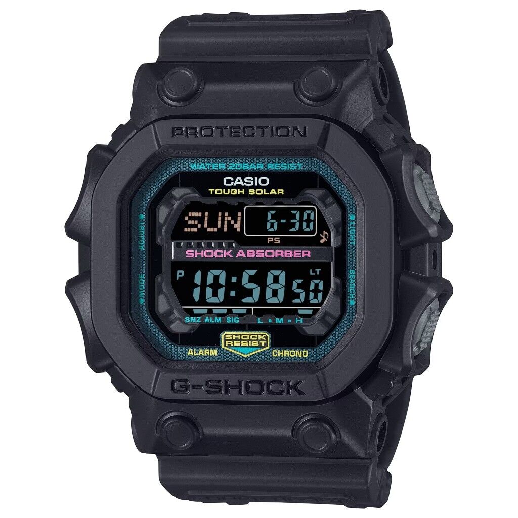CASIO G-SHOCK GX-56MF-1DR SİYAH SİLİKON KORDON PİLSİZ SOLAR ERKEK KOL SAATİ