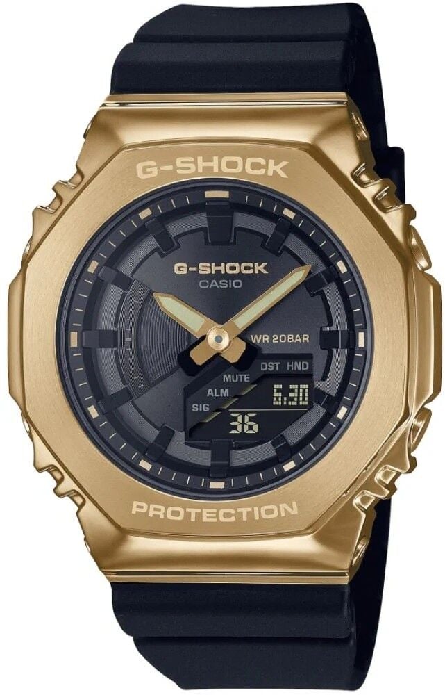 CASIO G-SHOCK GM-S2100GB-1ADR SİYAH SİLİKON KORDON ANALOG/DİJİTAL KADIN KOL SAATİ