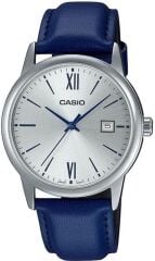 CASIO MTP-V002L-2B3UDF LACİVERT DERİ KORDON ERKEK KOL SAATİ