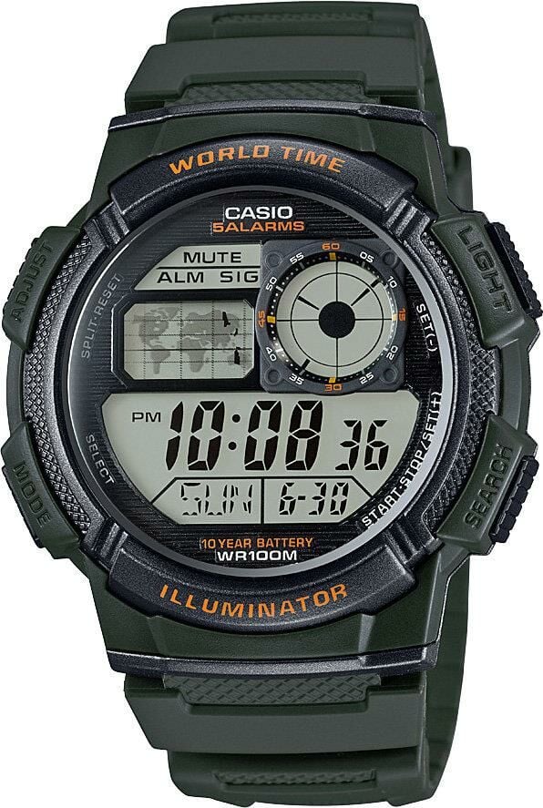 CASIO AE-1000W-3AVDF YEŞİL DİJİTAL ERKEK KOL SAATİ