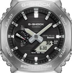 CASIO G-SHOCK GBM-2100-1ADR SİYAH SİLİKON KORDON ANALOG/DİJİTAL PİLSİZ SOLAR ERKEK KOL SAATİ