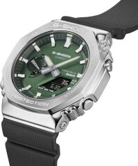 CASIO G-SHOCK GBM-2100A-1A3DR SİYAH SİLİKON YEŞİL KADRAN ANALOG/DİJİTAL PİLSİZ SOLAR ERKEK KOL SAATİ