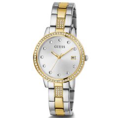 GUESS GUGW0725L1 ALTIN KAPLAMA TAŞLI KADIN KOL SAATİ