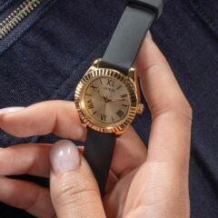 GUESS GUGW0724L2 SİYAH SİLİKON KORDON KADIN KOL SAATİ