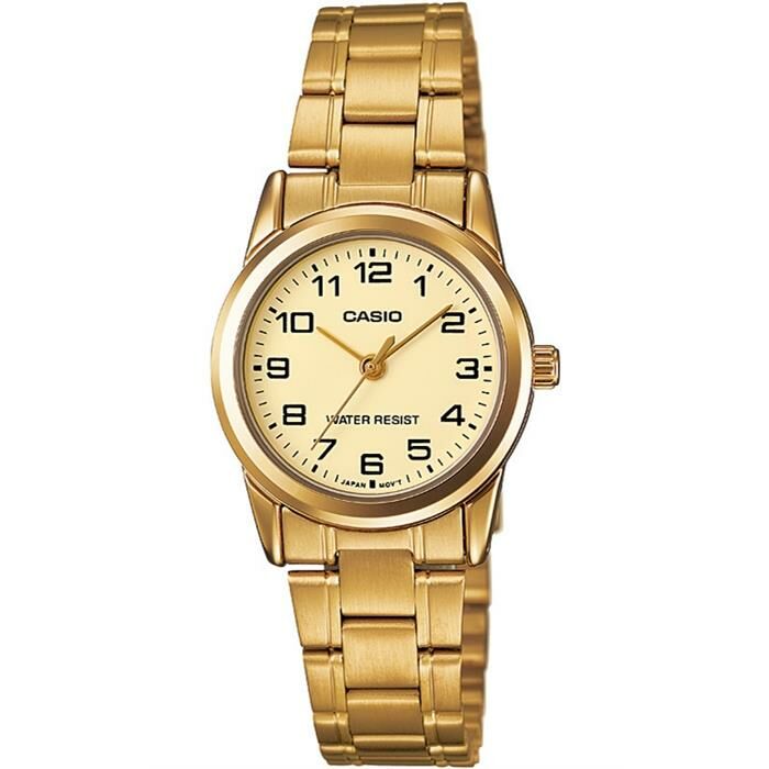 CASIO LTP-V001G-9BUDF ALTIN KAPLAMA RAKAMLI BAYAN KOL SAATİ