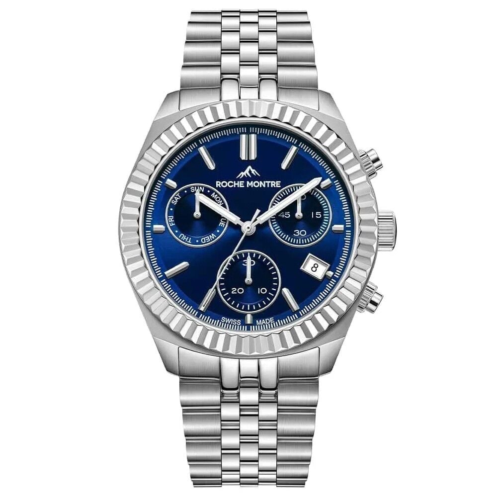 ROCHE MONTRE RMG6000-04 SWISS MADE SAFİR CAM ÇELİK ERKEK KOL SAATİ