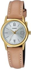 CASIO LTP-V002GL-7B3UDF TABA DERİ KORDON KADIN KOL SAATİ