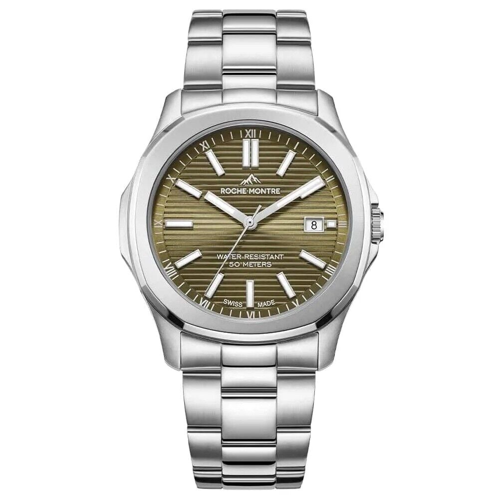 ROCHE MONTRE RMG6005-04 SWISS MADE SAFİR CAM ÇELİK ERKEK KOL SAATİ