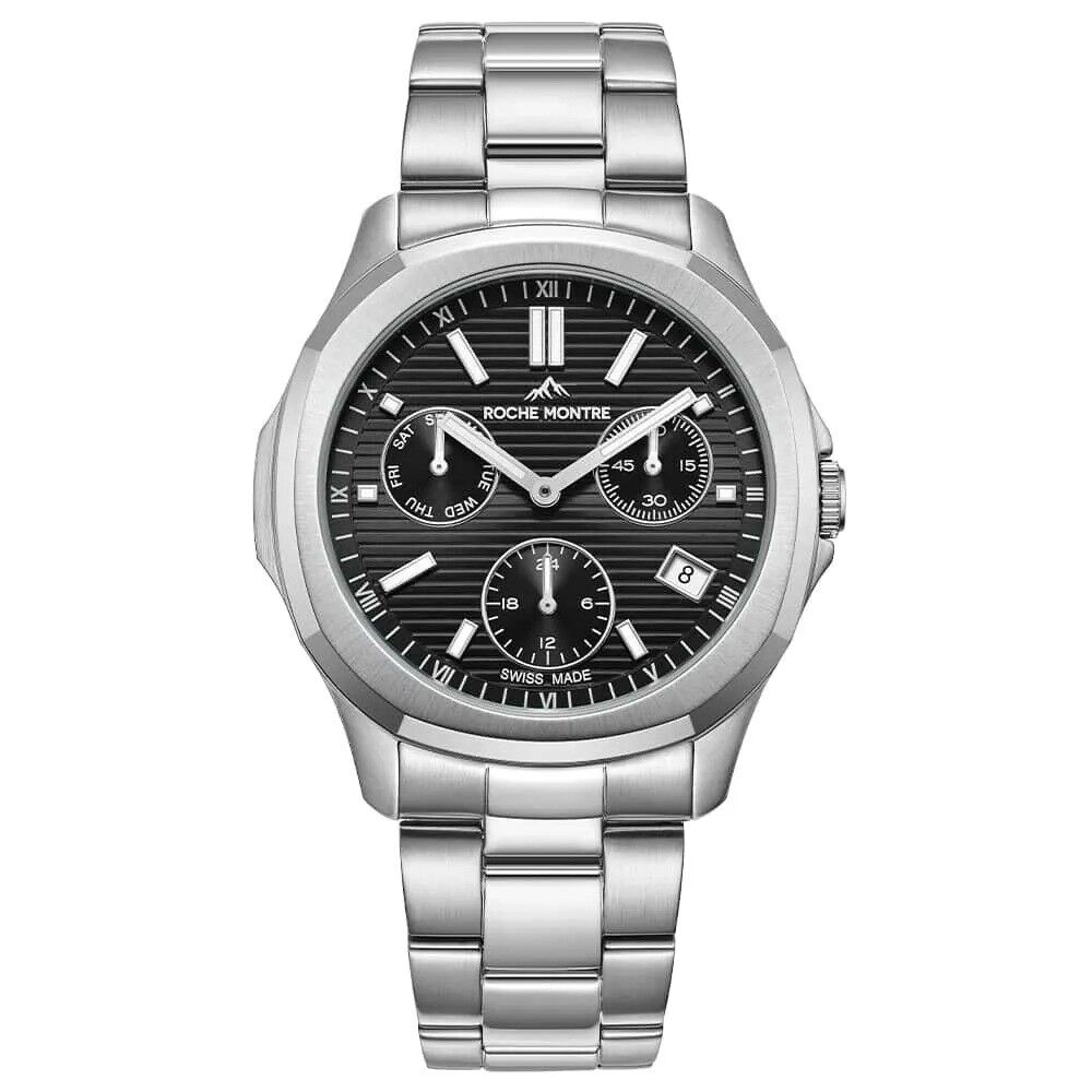 ROCHE MONTRE RMG6006-04 SWISS MADE SAFİR CAM ÇELİK ERKEK KOL SAATİ