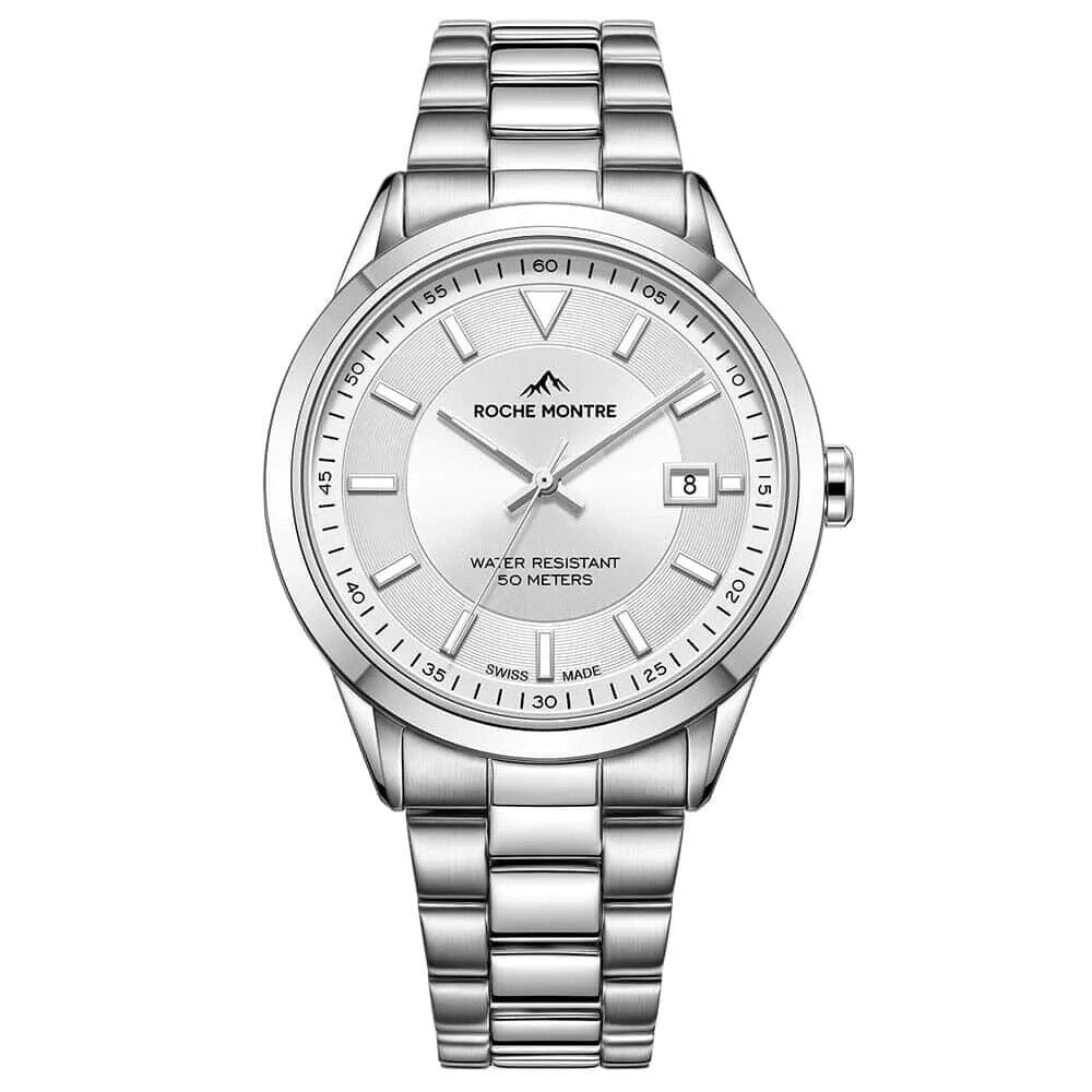 ROCHE MONTRE RMG6007-01 SWISS MADE SAFİR CAM ÇELİK ERKEK KOL SAATİ