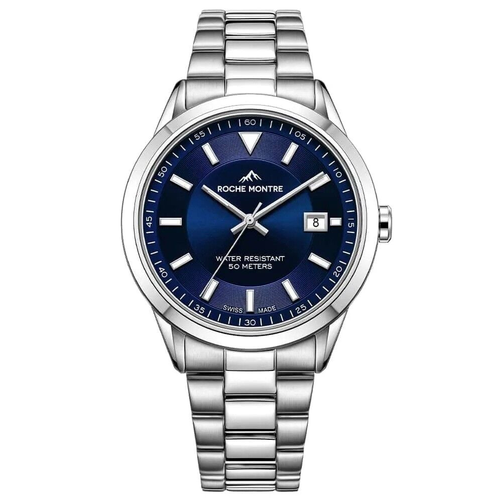 ROCHE MONTRE RMG6007-03 SWISS MADE SAFİR CAM ÇELİK ERKEK KOL SAATİ