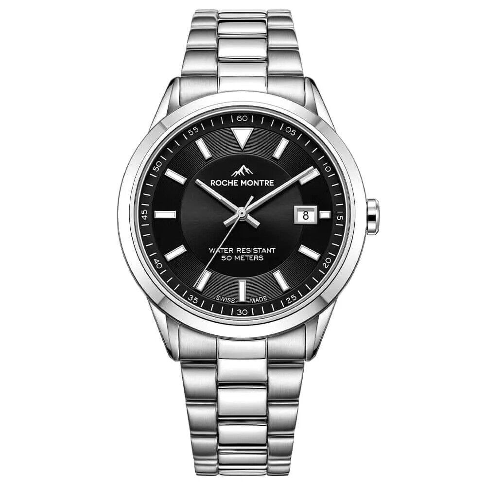 ROCHE MONTRE RMG6007-04 SWISS MADE SAFİR CAM ÇELİK ERKEK KOL SAATİ