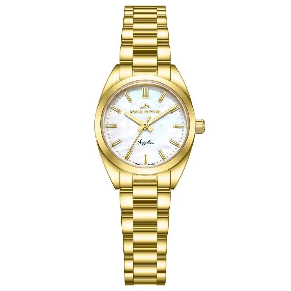 ROCHE MONTRE RML5003-04 SWISS MADE SAFİR CAM ALTIN KAPLAMA KADIN KOL SAATİ