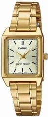 CASIO LTP-V007G-9EUDF KARE ALTIN KAPLAMA BAYAN KOL SAATİ